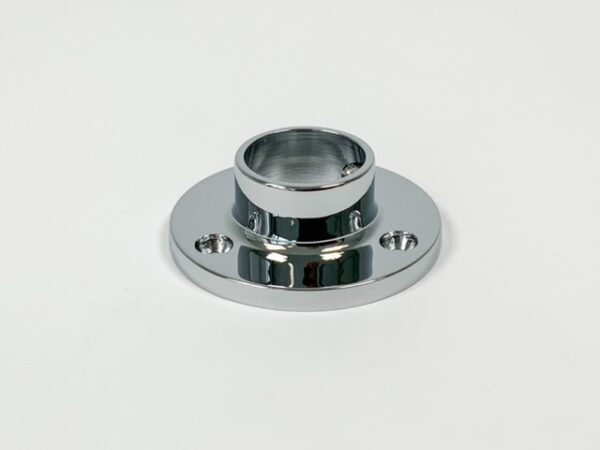 De buisteun rozet chroom met diameter Ø25.4 mm van metaalstore is een kwaliteitsproduct met een prachtige chroom afwerking.