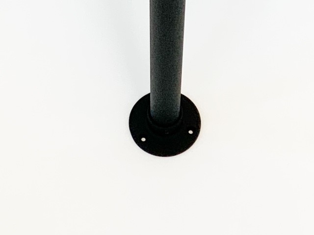 Garderobestang RVS-INOX zwart Ø33.7 mm U-vorm - Afbeelding 5