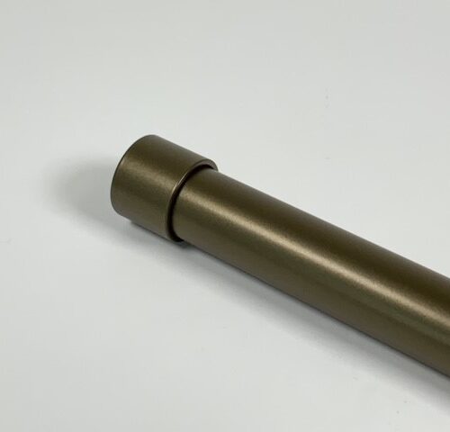 Garderobestang extra stevig in brons blind Ø35 mm