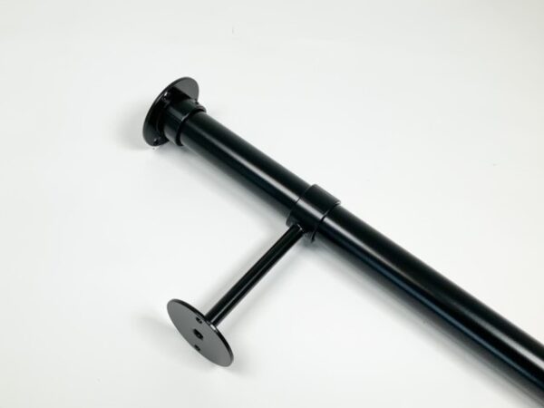 Afstandsteun zwart Ø32 mm - 8 cm tot hart buis - Afbeelding 2