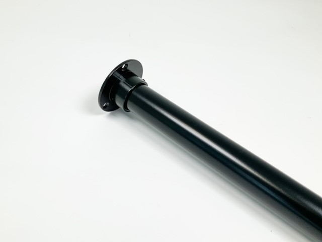 Buis in kleur. Garderobestang extra sterk RAL 9005 mat zwart.
