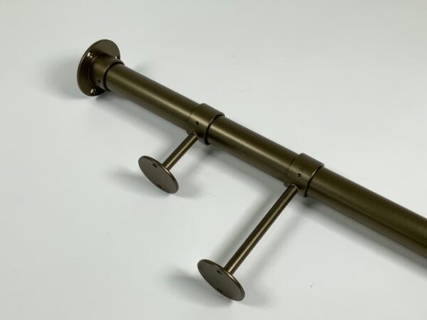 Garderobestang in brons Ø25 mm - Afbeelding 3