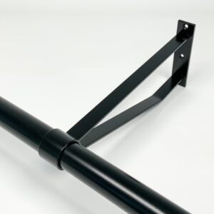 Garderobesteun extra sterk RAL 9005 zwart