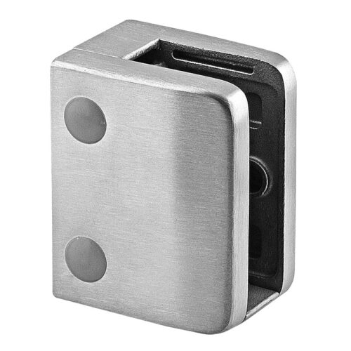 Glasklem model 24 vlak RVS-INOX 304