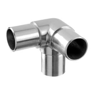 Buisverbinder hoek voor 3 buizen RVS-INOX 304