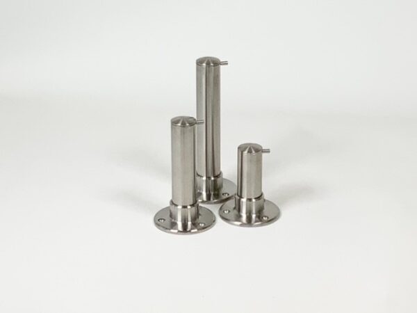 Kledinghaak RVS-INOX met eindstop - 150 mm - Afbeelding 3