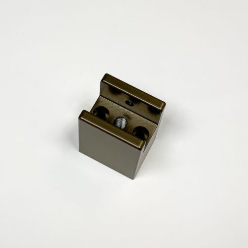 Trapleuninghouder brons voor kokerprofiel