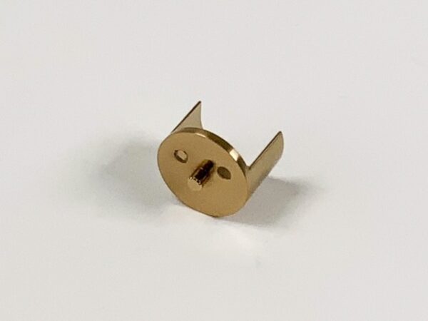 Garderobestang in messing MAT half open flens Ø25.4 mm - Afbeelding 3
