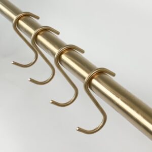 S-Haak messing klein model