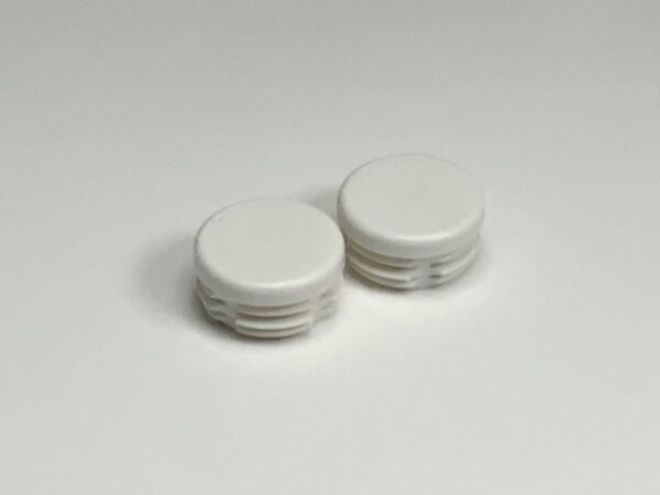 inslagdop kunststof rond wit / Set van 2 stuks Ø35