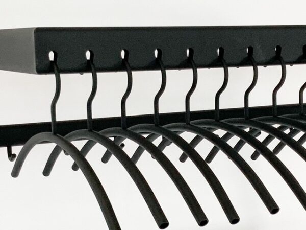 Staande garderobe met 11 kledinghangers