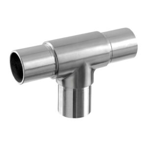 RVS-INOX T-koppeling voor buis met diameter 33.7 mm