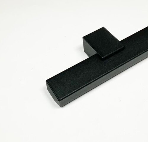 Trapleuning kokerprofiel fijnstructuur met design inslagdop