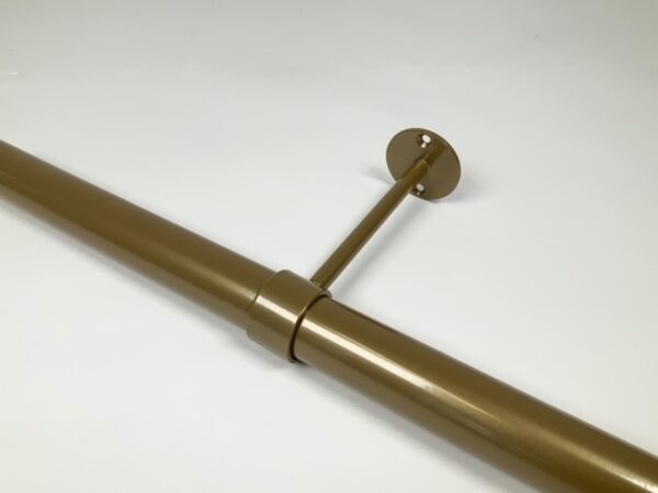 Afstandsteun in goud 14 cm tot hart buis in al 1036 van Metaalstore
