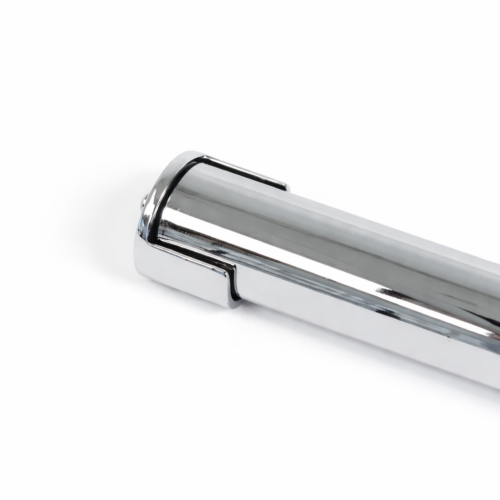 Garderobestang voor flens half open in chroom Ø25.4 mm