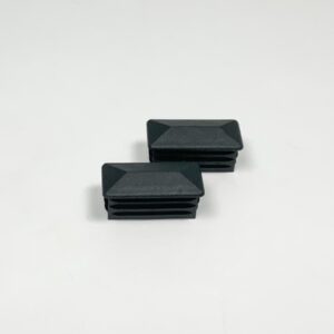 Inslagdop kunststof design zwart 40x20 / Set van 2 stuks