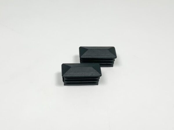 Inslagdop kunststof design zwart 40x20 / Set van 2 stuks