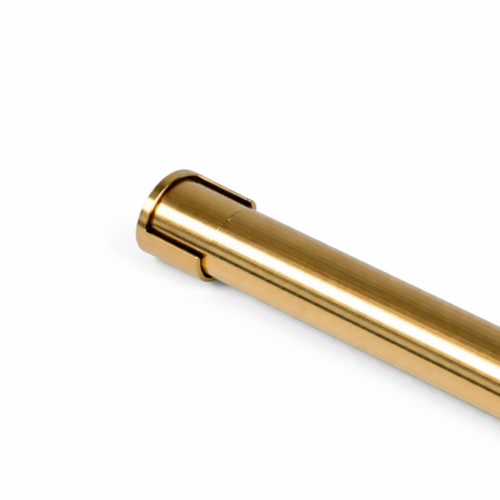 Garderobestang in messing MAT half open flens Ø25.4 mm