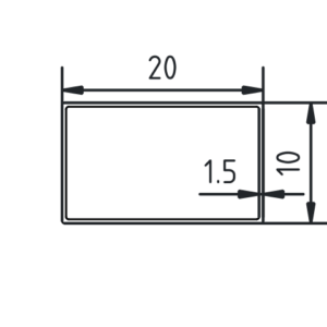 Koker 20 x 10 x 15