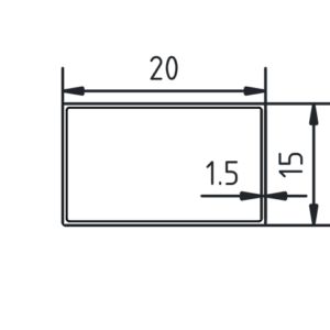 Koker 20 x 15 x 15