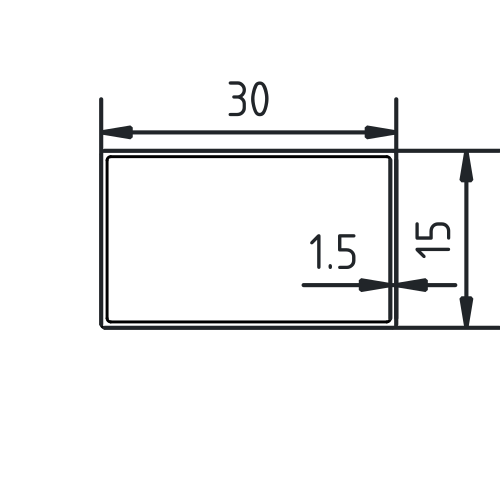 Koker 30 x 15 x 15