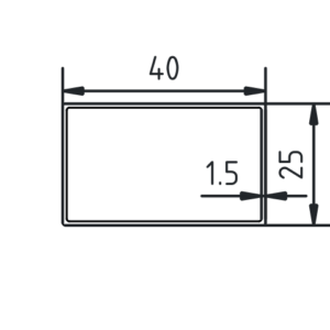 Koker 40 x 25 x 15