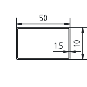 Koker 50 x 10 x 15