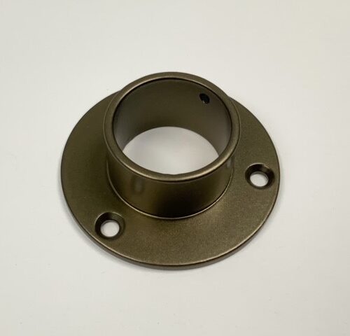 Eindsteun-rozet voor voetrail in brons