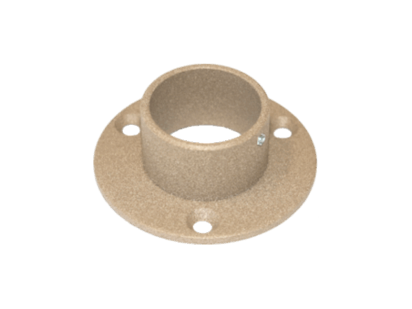 De flens-rozet in Quartz 2 is verkrijgbaar in de diameter 25 mm en 32 mm. Ideaal om uw garderobestang mee te monteren.