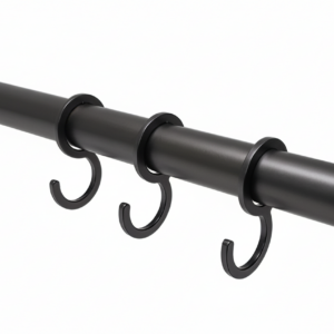 garderobehaken gun metal