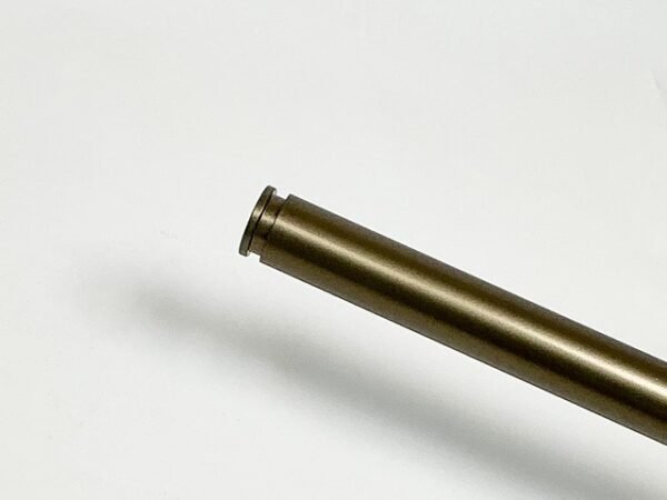 Eindkap metaal brons, voor buis 35 mm, met eindkap voor montage.