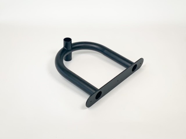 Koppelbeugel modulaire kapstok zwart fijnstructuur liggend