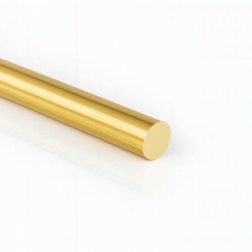 Messing buis massief