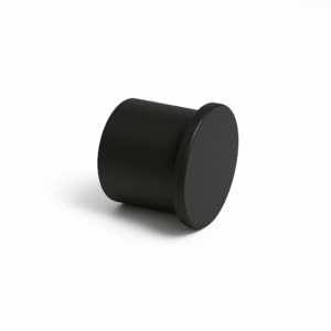 Eindkap zwart fijnstructuur voor voetrail.