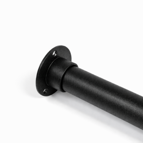 RVS-INOX zwarte garderobestang