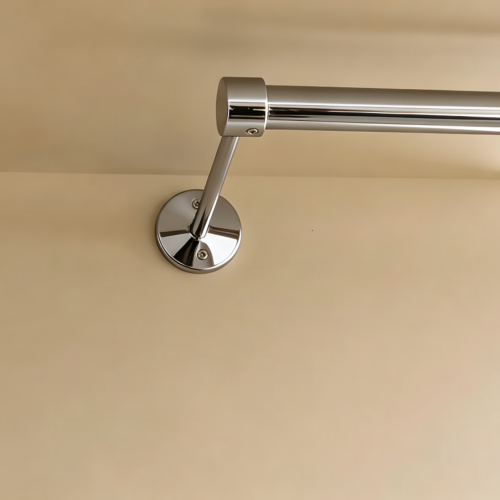 Gordijnroede chroom Ø25