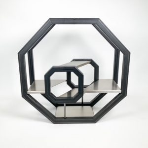 3d display uit staal en RVS