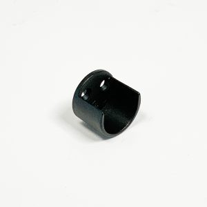 Buissteun half open zwart fijnstructuur Ø25.4 mm