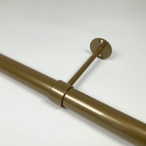 Verlengde buissteun RAL 1036 goud 14 cm